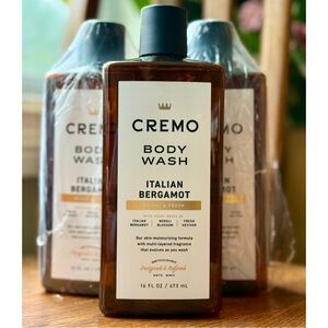 CREMO BODY WASH ITALIAN BERGAMOT—Bundle of THREE (3) Bottles Total Value=$32.97